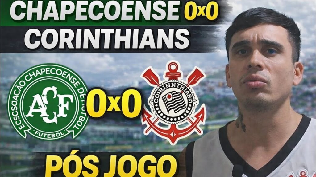 pós jogo chapecoense 0x0 corinthians