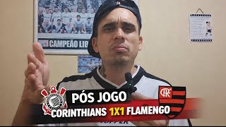 Corinthians 1x1 Flamengo pós jogo na Neo Química Arena