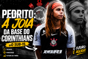 Pedrito em partida da base do Corinthians pelo Sub-15