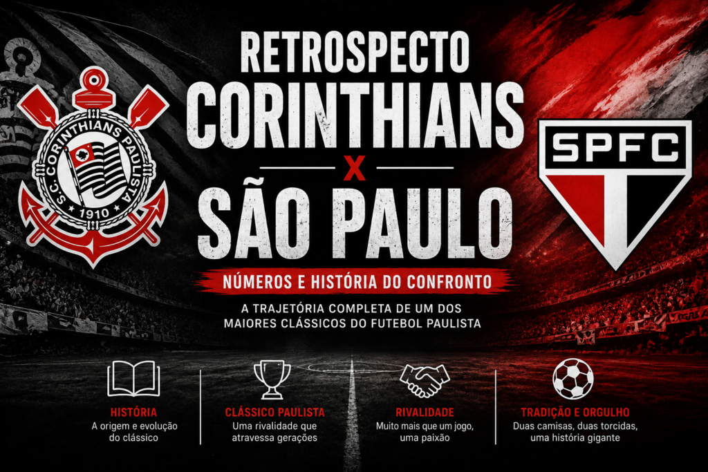 Retrospecto histórico do clássico Corinthians x São Paulo com números e estatísticas do Majestoso