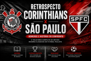 Retrospecto histórico do clássico Corinthians x São Paulo com números e estatísticas do Majestoso