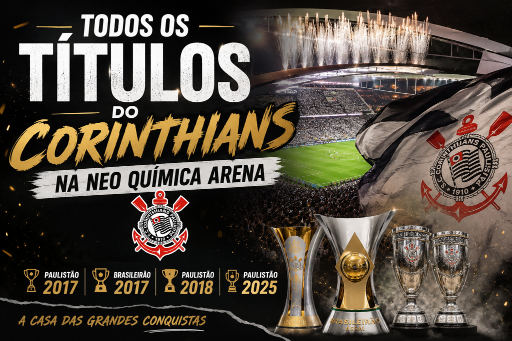 Títulos conquistados pelo Corinthians na Neo Química Arena.