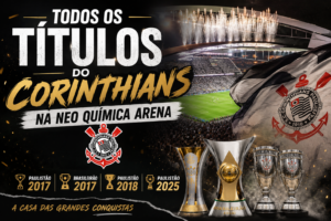 Títulos conquistados pelo Corinthians na Neo Química Arena.