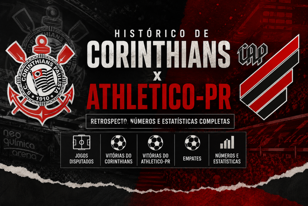 Histórico de Corinthians x Athletico-PR com retrospecto completo, número de vitórias, empates, derrotas e estatísticas do confronto.