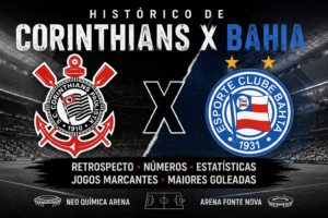 Histórico de Corinthians x Bahia com retrospecto completo entre os clubes.