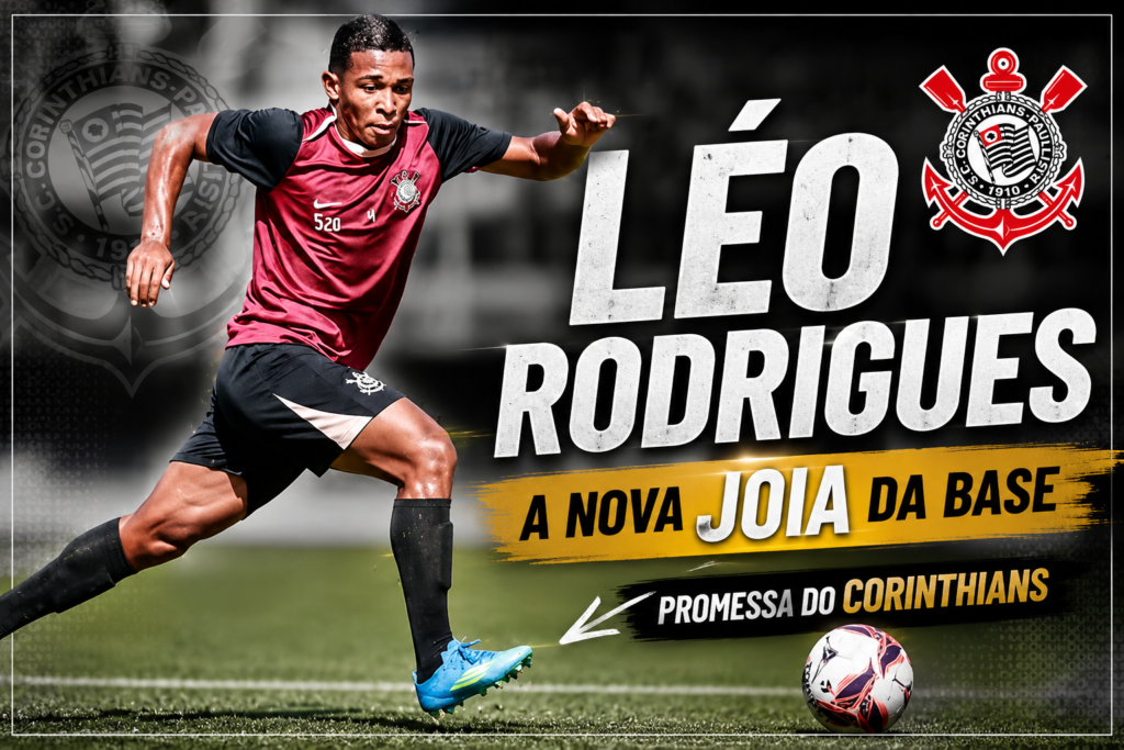 Léo Rodrigues, destaque da base do Corinthians e uma das principais promessas do clube.